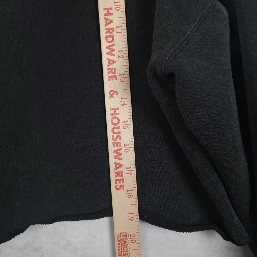 Abercrombie Boston Celtics Sweatshirt Womens Medium Black Cropped Oversized - Picture 15 of 16
